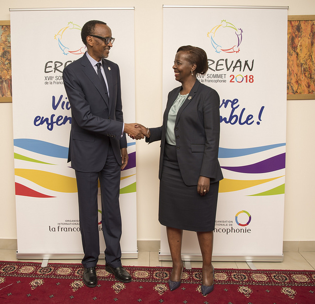 Perezida Kagame yavuze imyato Madame Louise Mushikiwabo
