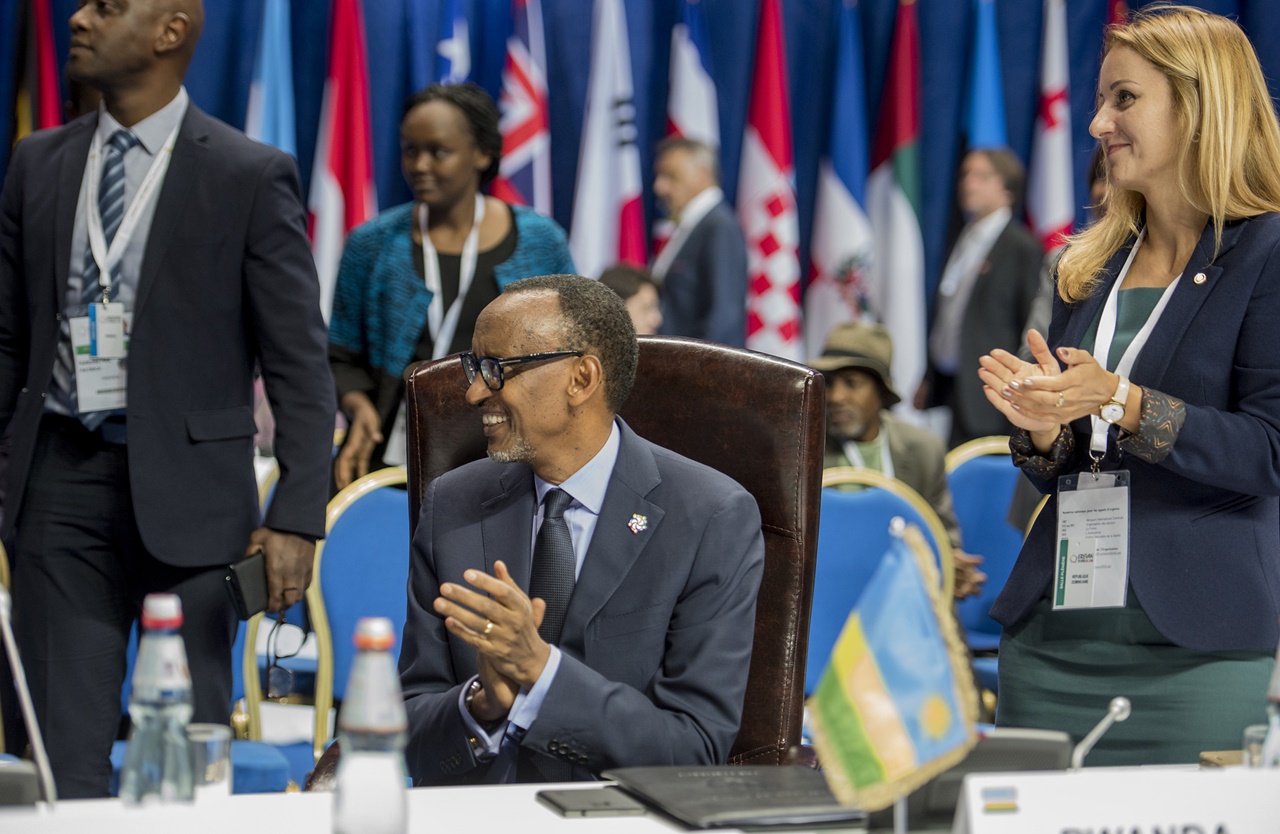 Perezida Kagame yishimiye intsinzi ya Mushikiwabo