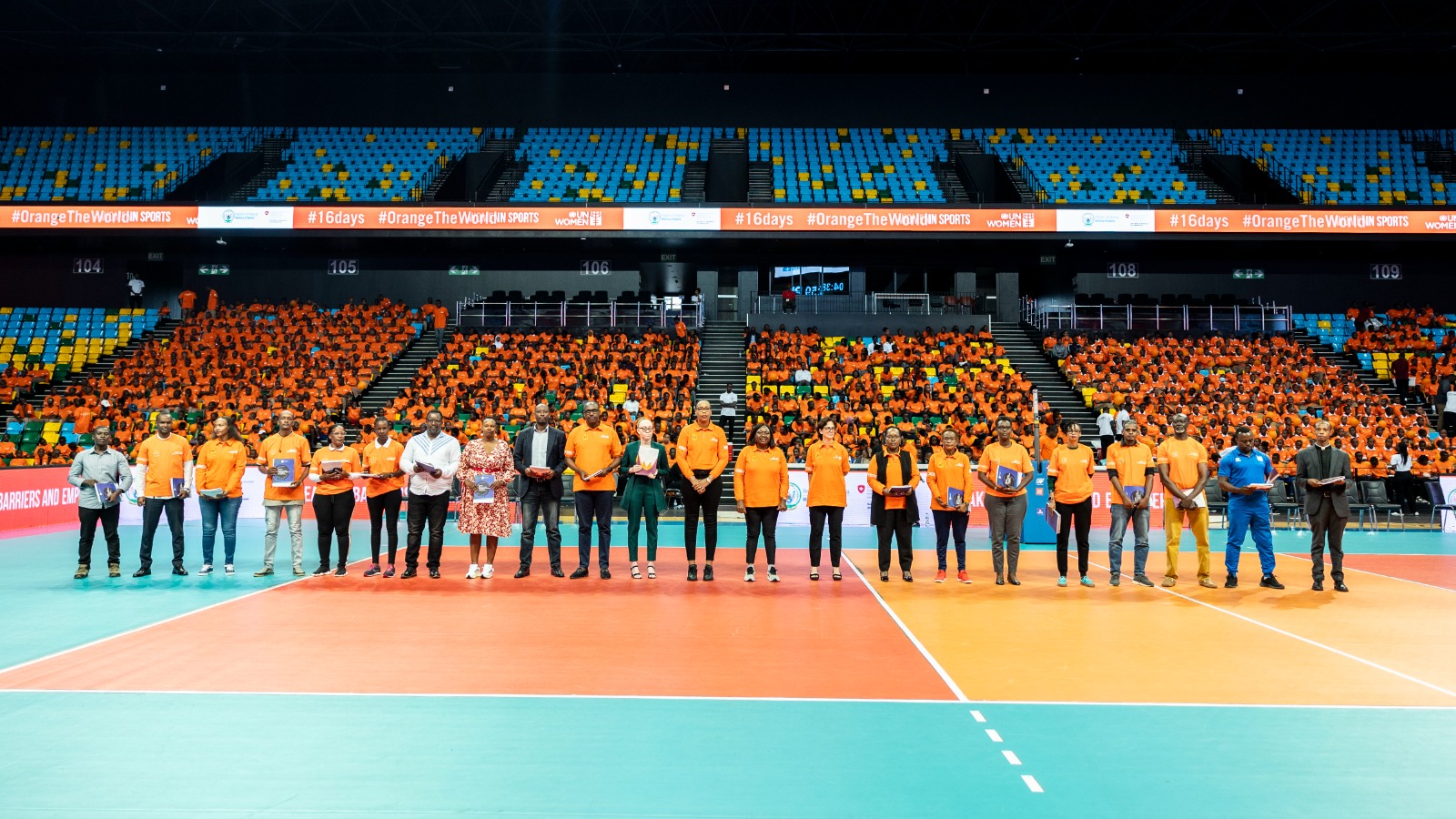 Ibi birori byari byitabiriwe n'abandi bayobozi mu mashyirahamwe y'imikino itandukanye