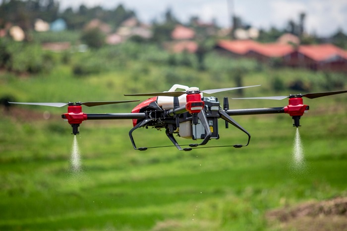 Harifashishwa drones mu gutera imiti yica imibu