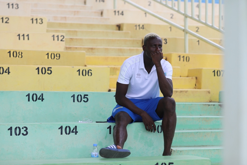 Michael Sarpong nyuma yo kuvunikira ku mukino wa Gicumbi yahise yiyicarira aha, gusa ubu ngo yarakize