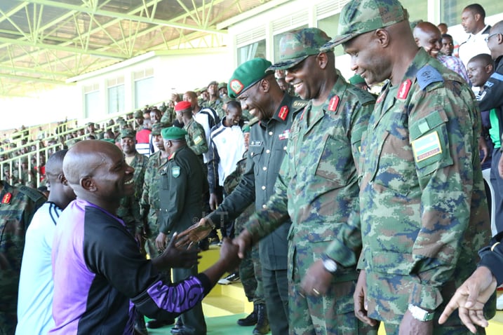 Umunyezamu wa Diviziyo ya mbere wafashe Penaliti,aha yashimirwaga n'abayobozi bakuru b'ingabo