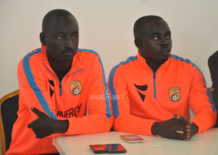 Bamwe mu bayobozi b'ikipe ya Bugesera Fc