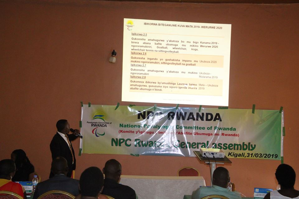 Dr. MUTANGANA Dieudonne, Umunyamabanga mukur wa NPC Rwanda agaragaza ibikorwa biteganyijwe mu mwaka ukurikira