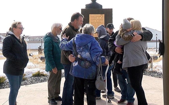 Abo mu muryango wa Ridge bakoze urugendo rugaragaza ubutwari bwe (Ifoto:Internet)