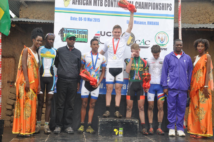 Batanu babaye aba mbere, mu cyicro cy 'abakiri bato,Mugisha Samuel w'u Rwanda yabaye uwa kane