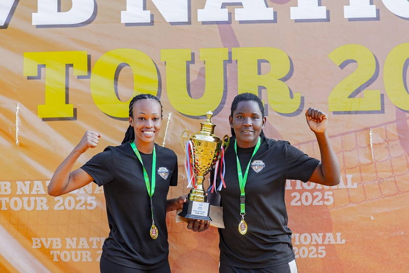 Munezero Valentine na Mukandayisenga bongeye kwegukana irushanwa na Beach Volleyball