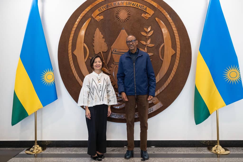 Paul Kagame na Reeta Roy 