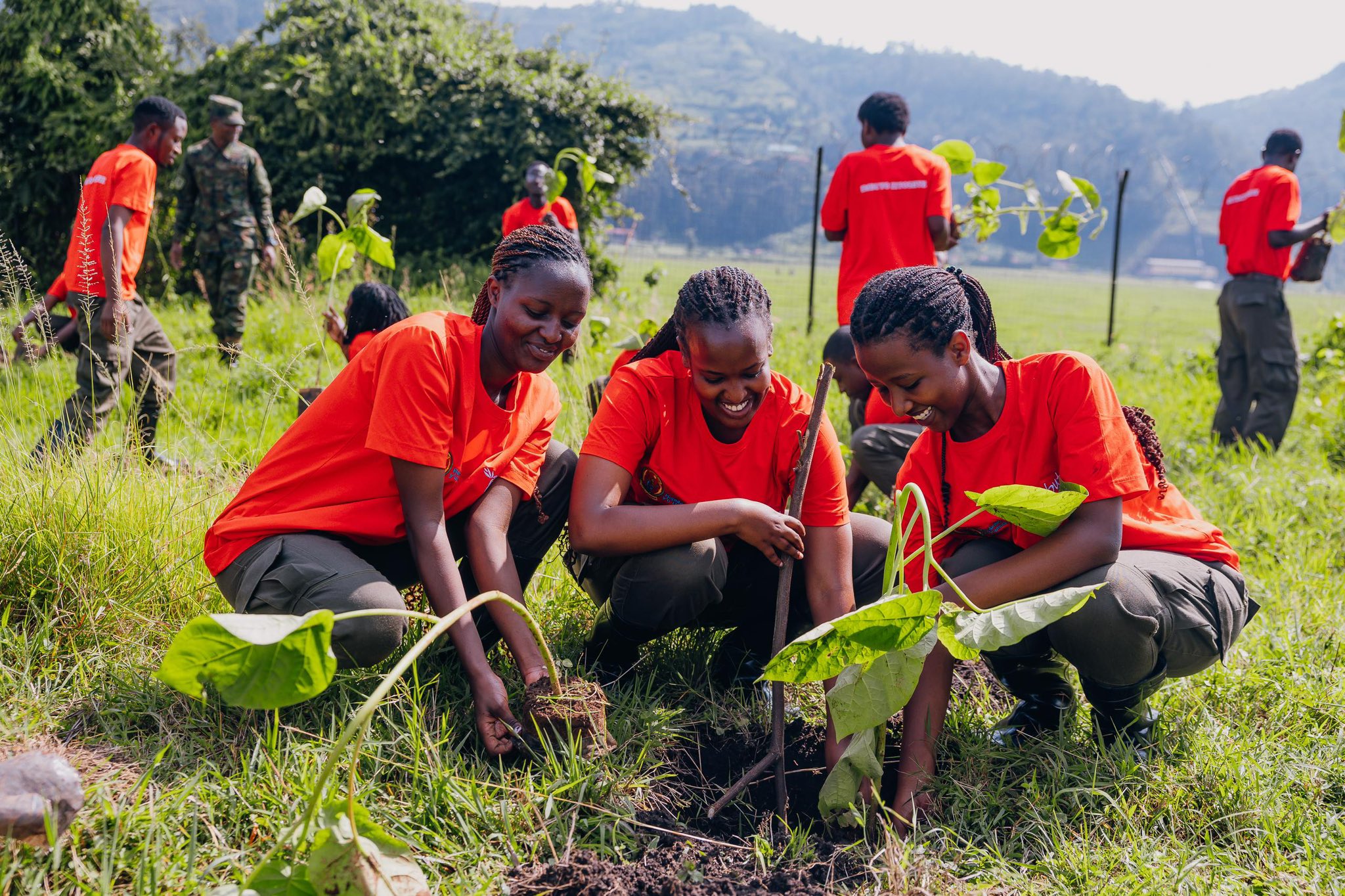 Banateye ibiti mu kigo cya Nkumba