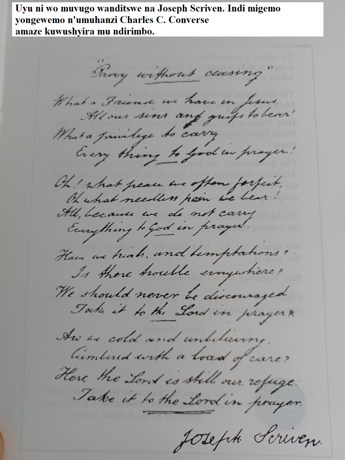 Igisigo cya Joseph Scriven