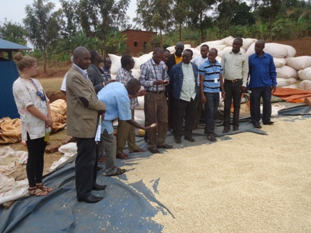 Abashyitsi bavuye muri Kenya na Ghana basuye koperative ihinga ikanatunganya ibinyampeke n