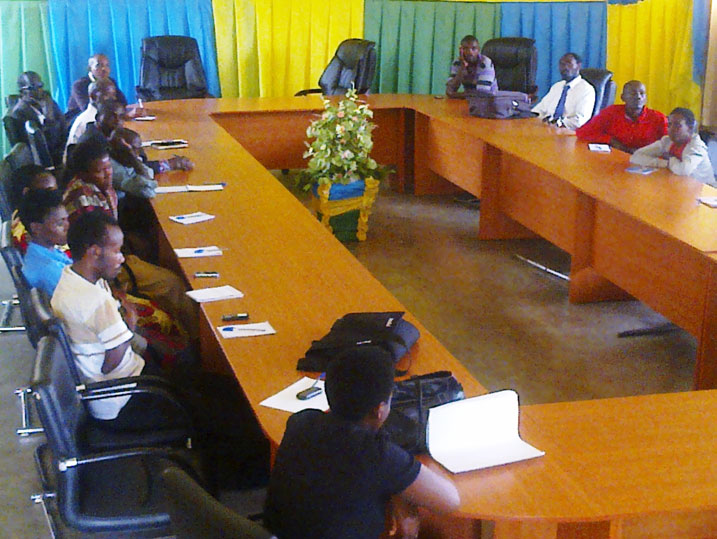 Abafite ubumuga mu karere ka Nyanza ubwo bari mu mahugurwa ku itegeko ribarengera.