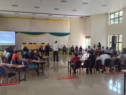 Abagize Diaspora Nyarwanda baturutse mu biguhug bitandukanye basobanurirwa gahunda ya Ndi Umunyarwanda.