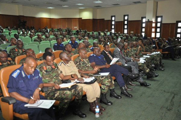 Abahagarariye abanyamuryango ba Zigama CSS mu nama.