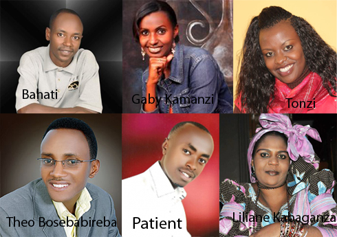 Abahanzi nyarwanda batandatu bazitabira Groove Awards 2013.