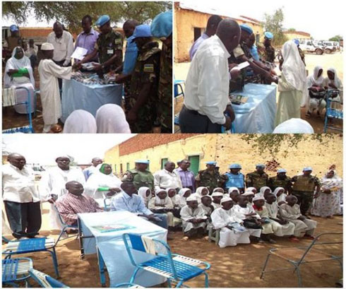 Abana bo muri Darfur bashyikirizwa imfashanyo yatanzwe n