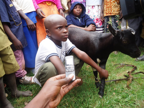 Abana 200 borojwe ihene. (Foto:L. Nshimiyimana)