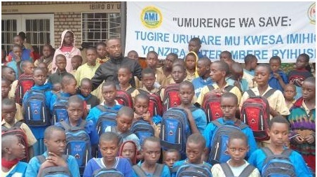 Abana bafashwa na SSFHIV ku nkunga ya Global Fund muri Save.