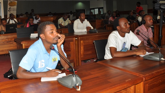 Abanyamakuru babwirwa ibihugu bizitabira FESPAD n'ikigamijwe.