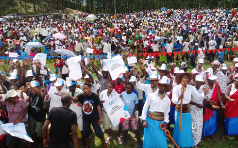 Abanyamuryango ba FPR bari benshi kandi bishimye.