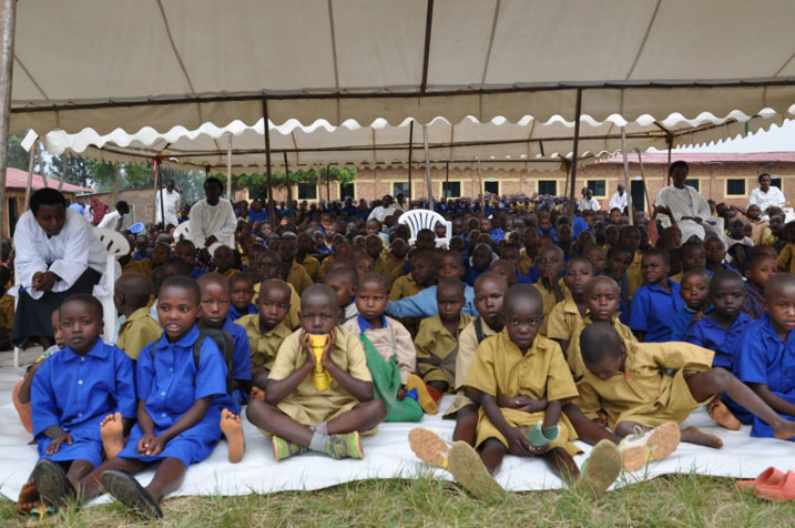 Abanyeshuri ku kigo cya Rugarama mu Bugesera.