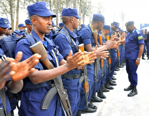 Aba ni bamwe mu bapolisi b