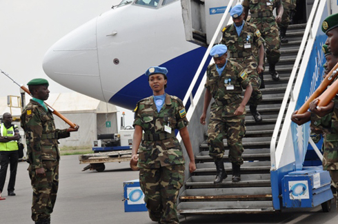 Abasirikare bavuye mu butumwa bw'amahoro muri Sudani y'Amajyepfo bageze mu Rwanda.