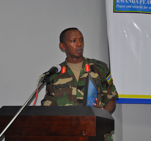 Brig. Gen. Kalimba mu muhango wo gutangiza amasomo