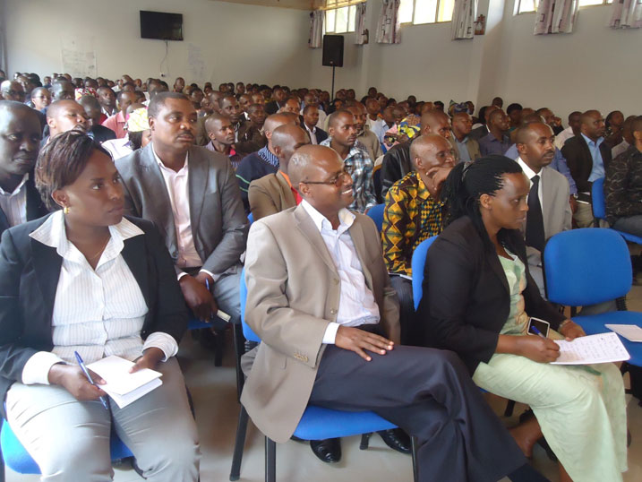 Abayobozi batandukanye bo mu Karere ka Musanze na Burera bitabiriye imurika ry