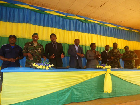 Abayobozi mu nzego zitandukanye bitabiriye gahunda ya "Ndi Umunyarwanda" i Nyamasheke