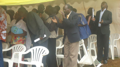 Abayobozi batandukanye mu gikorwa cyo gutangiza Agaciro Development Fund" mu karere ka Ngoma.