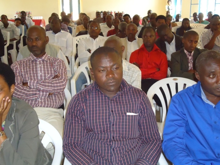 Abikorera bo mu karere ka Gicumbi bitabiriye inama.