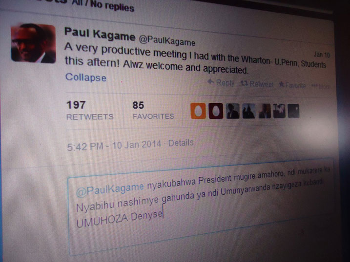 Abinyujije kuri Twitter, Denyse Umuhoza yanditse ubutumwa abwira Perezida Kagame ikimuri ku mutima.