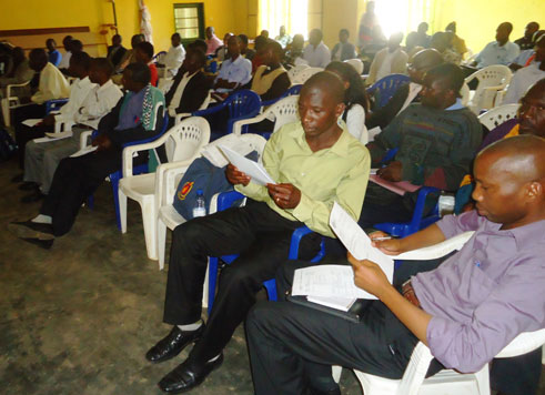 Bamwe mu bitabiriye amahugurwa ku bwiteganyirize muri Gakenke