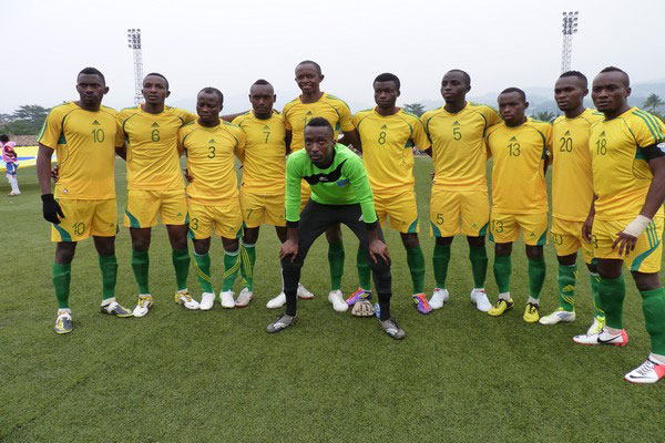 Abo ni abakinnyi ba AS Kigali babanje mu kibuga i Bujumbura.