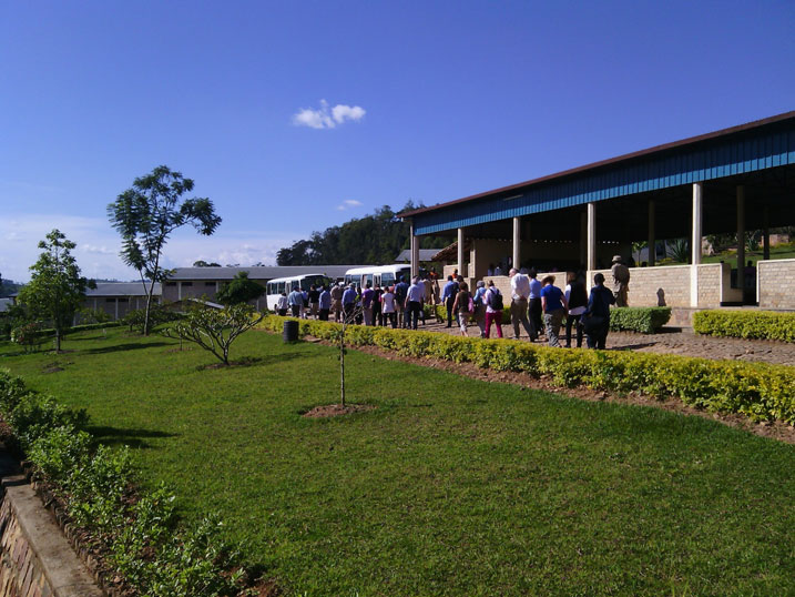 Aha hari mu gihe batambagizwaga gereza ya Nyanza.