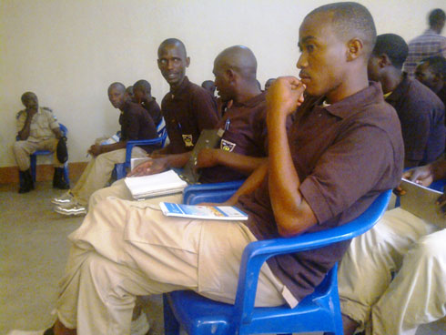 Aha hari mu ishuli ubwo biteguraga gutangira amasomo yabo.