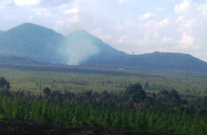 Ahari imyotsi niho hari hasanzwe ingabo za Kongo ariko zimuye amahema zisatira umupaka w