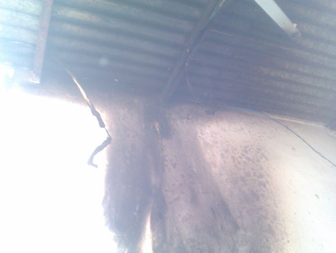 Aho inkongi yatangiriye kugira ngo itwike imyenda.