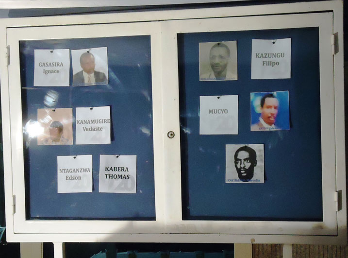 Amafoto ya bamwe mu bari abakozi ba MINIRENA bishwe muri Jenoside yakorewe Abatutsi.