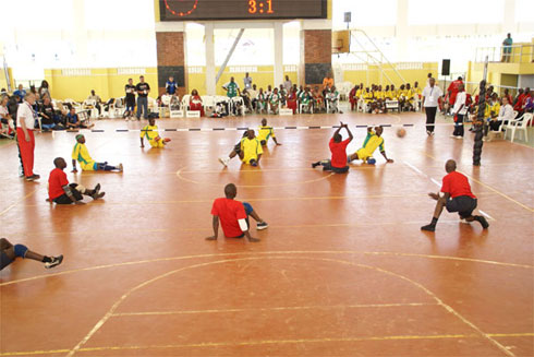 Amakipe ya sitting Volleyball mu myitozo.