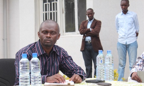 Amani Kabasha ubwo yari mu biganiro n