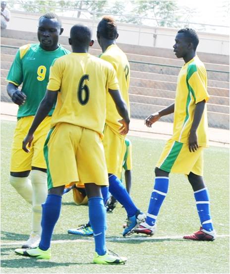 Bamwe mu basore bagize ikipe y