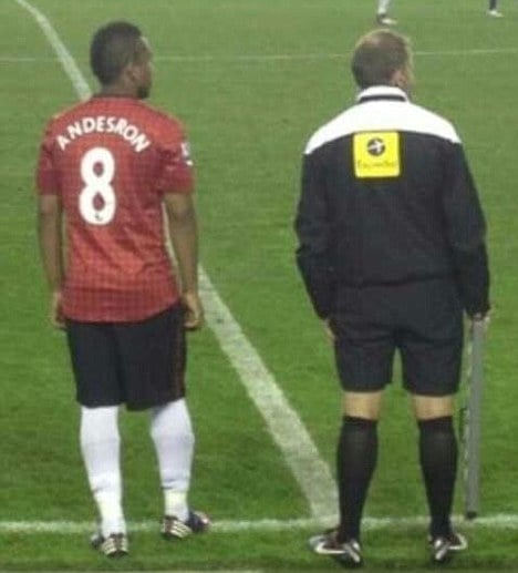 Anderson agiye kwinjira izina rye ryari ryanditse nabi.