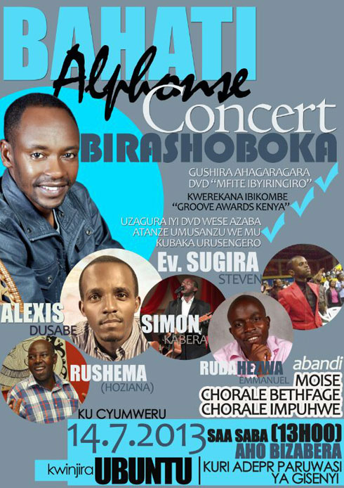 Amafaranga yose azava mu gitaramo azakoreshwa mu kubaka urusengero.