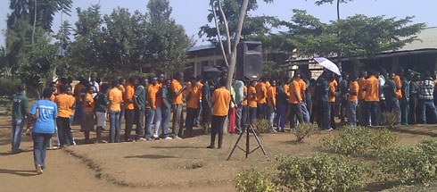 Bamwe mu batoreye i Rubona baba mu kigo Agahozo Shaloom.