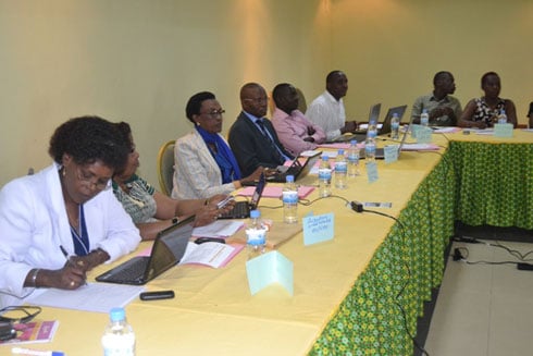 Bamwe mu bitabiriye ibiganiro ku ihame ry'uburanganire.