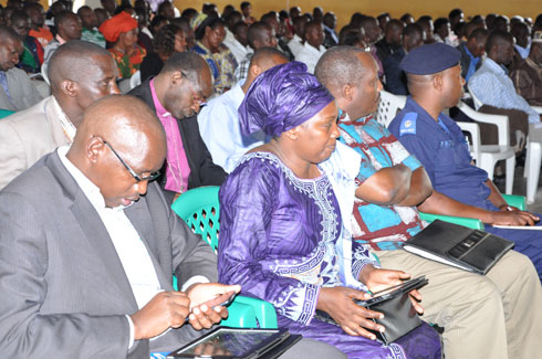 Bamwe mu bitabiriye umwiherero kuri "Ndi Umunyarwanda" mu karere ka Nyamagabe.