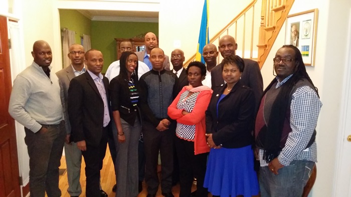 Bamwe mu Banyarwanda baba muri Amerika bitabiriye ibiganiro.