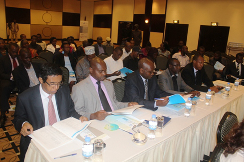 Bamwe mu baturutse muri Guverinoma no mu mashami ya UN akorera mu Rwanda bari bitabiriye inama.